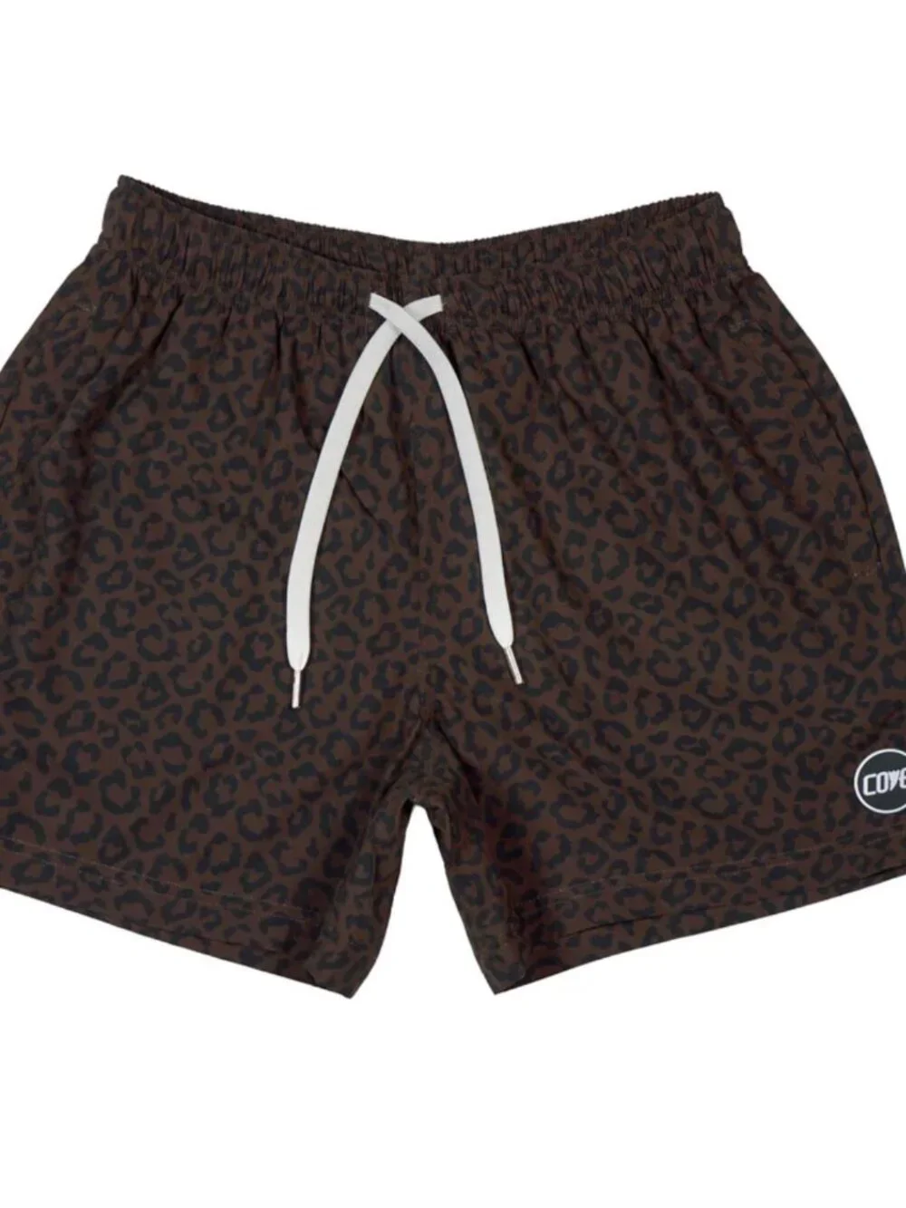 Cove Brown Leopard Shorts, 30W, 5